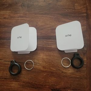 Apple Airtag New With Keychain and Metal Ring (quantity one)